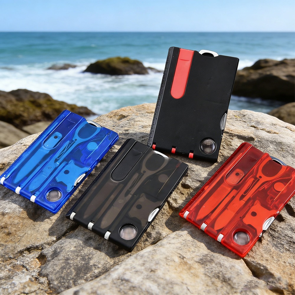 Multitool Credit Card - Herramienta Multiusos 12 en 1, Portátil,