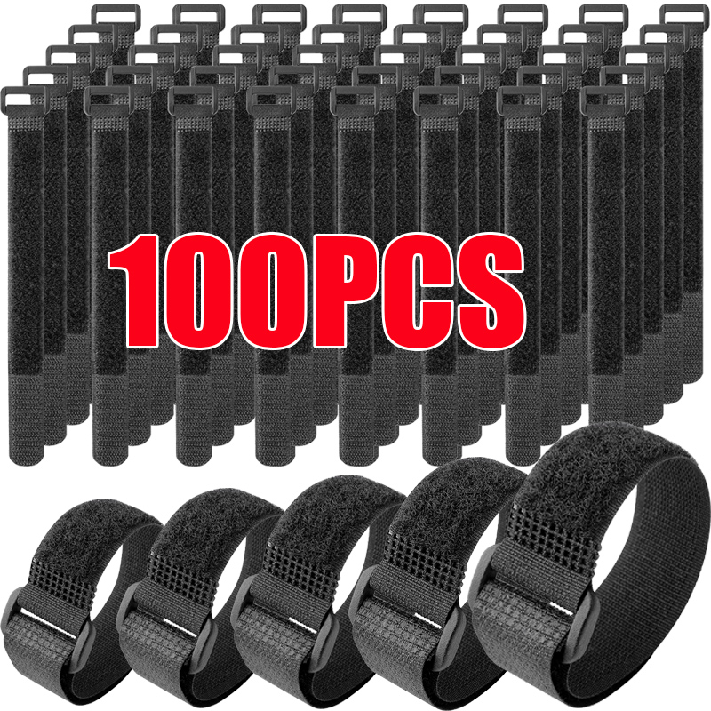Gear Tie Reusable - 10-100 Uds. Bridas de gancho y