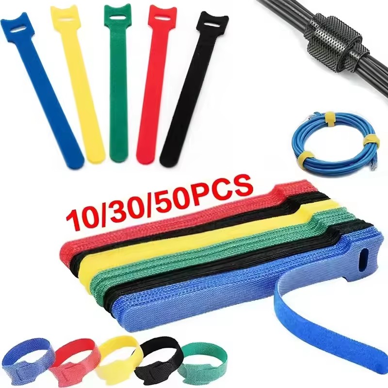 Gear Tie Reusable - 10/30/50 Uds. Bridas para cables reutilizables