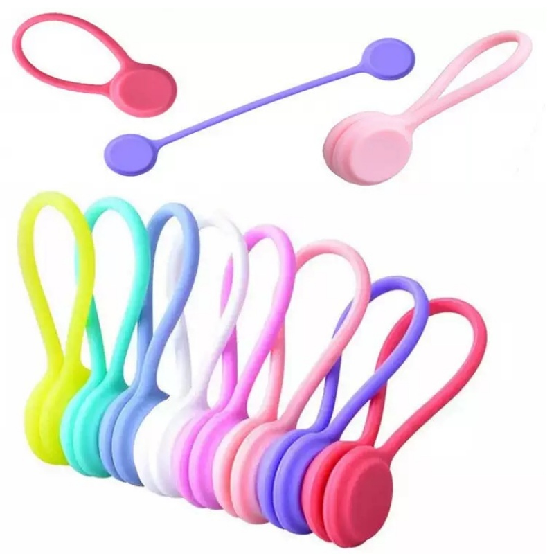 Gear Tie Reusable - Ataduras Magnéticas de Silicona para Cables,