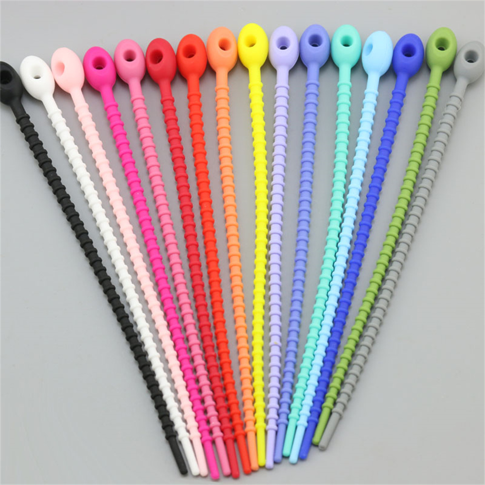 Gear Tie Reusable - 10 Piezas/Lote de Bridas de Silicona