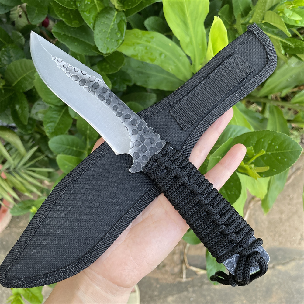 Edc Carry Fixed Blade Knife - Cuchillo de bolsillo con hoja forjada