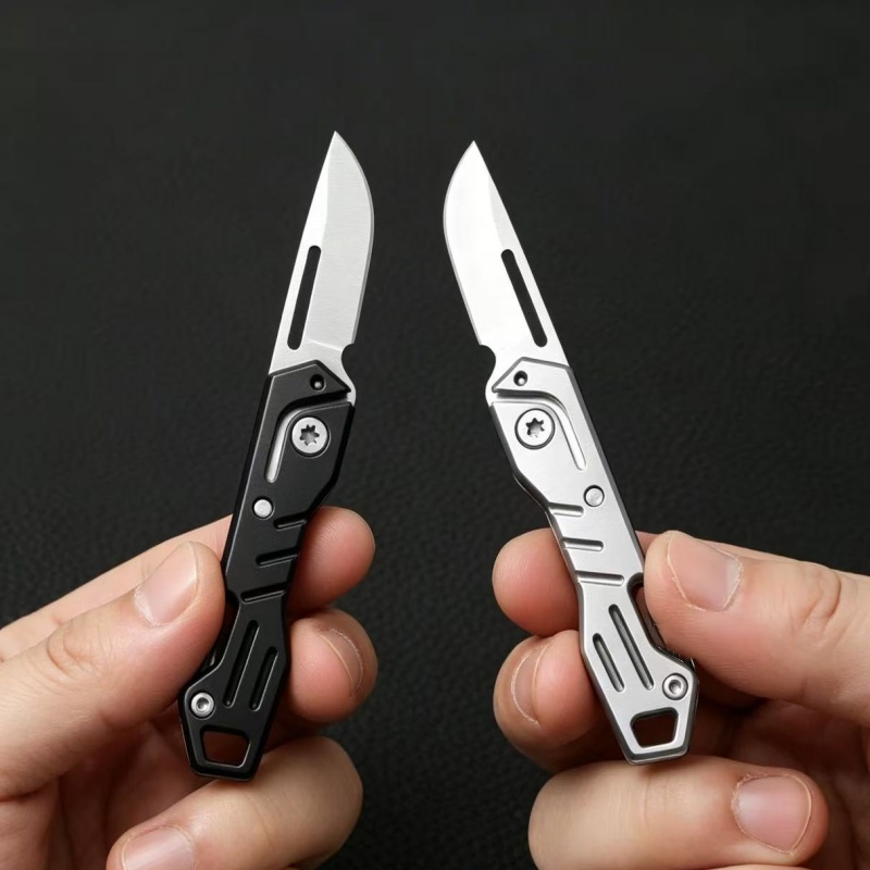 Edc Carry For Men - Mini Navaja Plegable EDC con Abrebotellas,