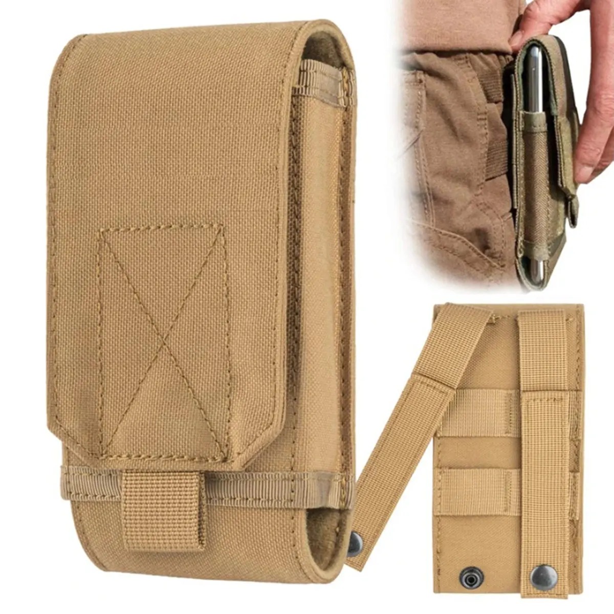 Edc Carry Belt - Bolsa Táctica Molle para Teléfono Celular,