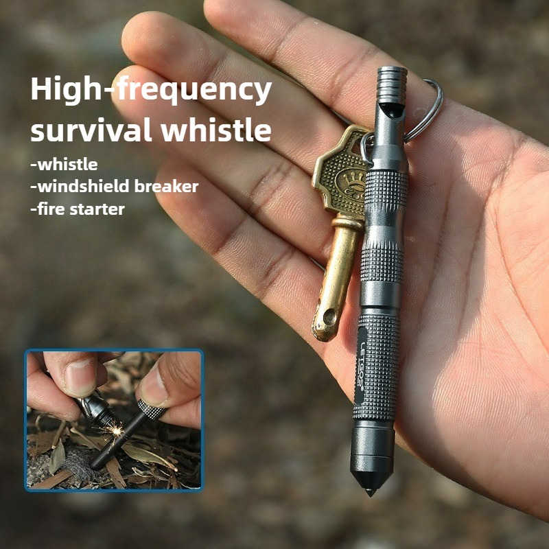 Ferro Rod Striker - Silbato de supervivencia multifuncional de alta