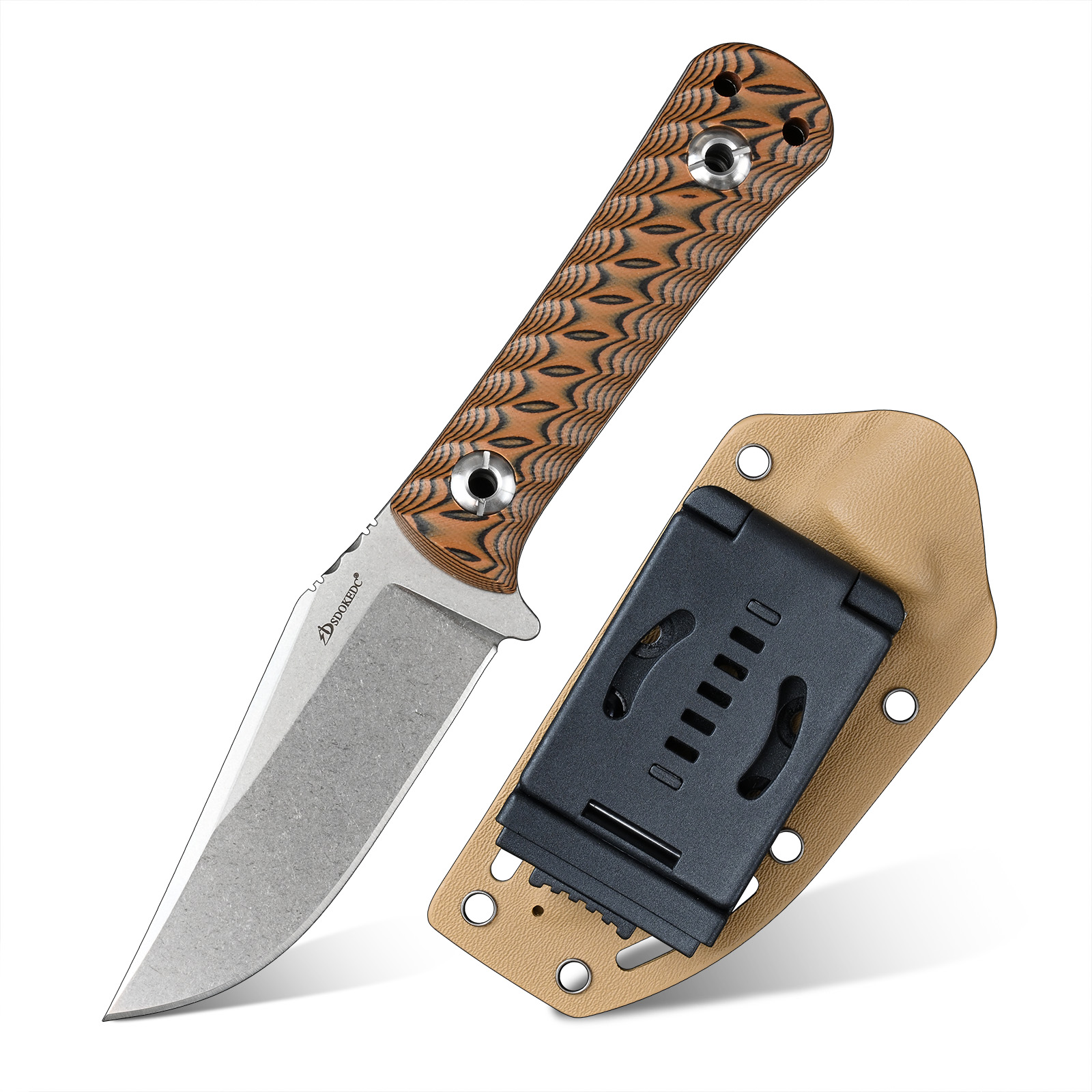 Edc Carry Fixed Blade Knife - SDOKEDC Herramienta manual portátil para cortar