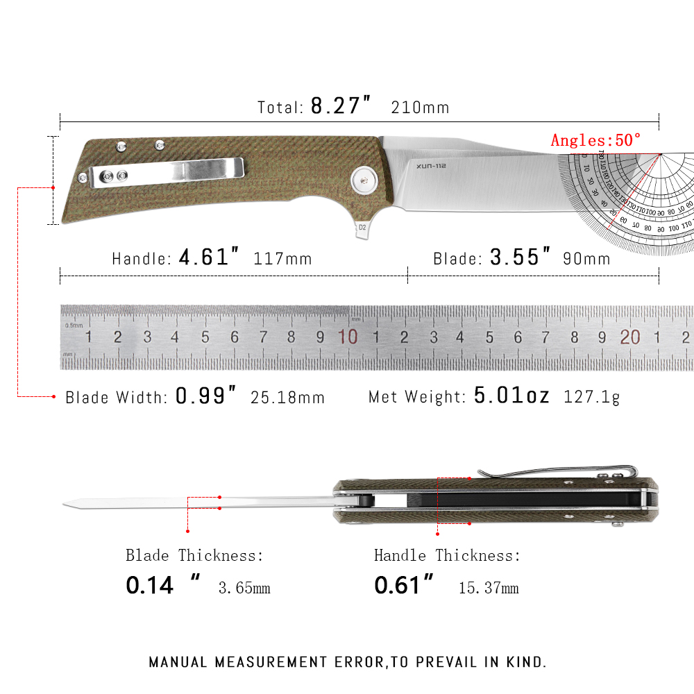 Navaja Plegable Shooziz XUN112 - Edc Carry For Men reseña y precio