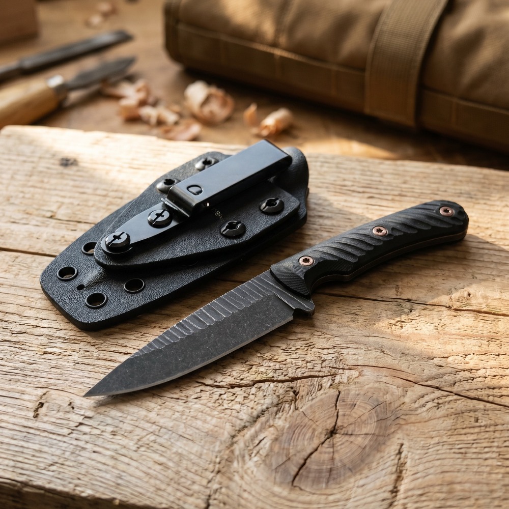 Cuchillo Bushcraft de Espiga C - Edc Carry Fixed Blade Knife reseña y precio