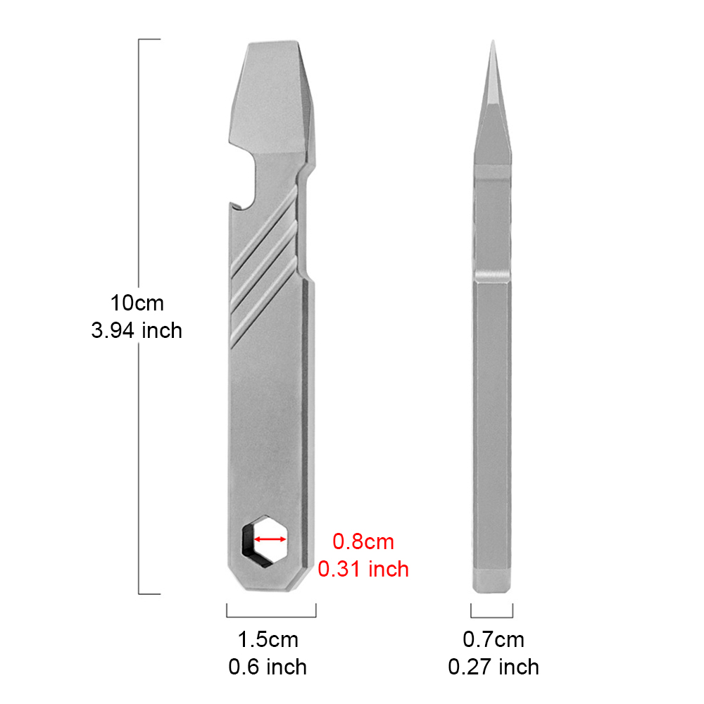 Herramienta de titanio EDC tip - Micro Screwdriver Kit reseña y precio