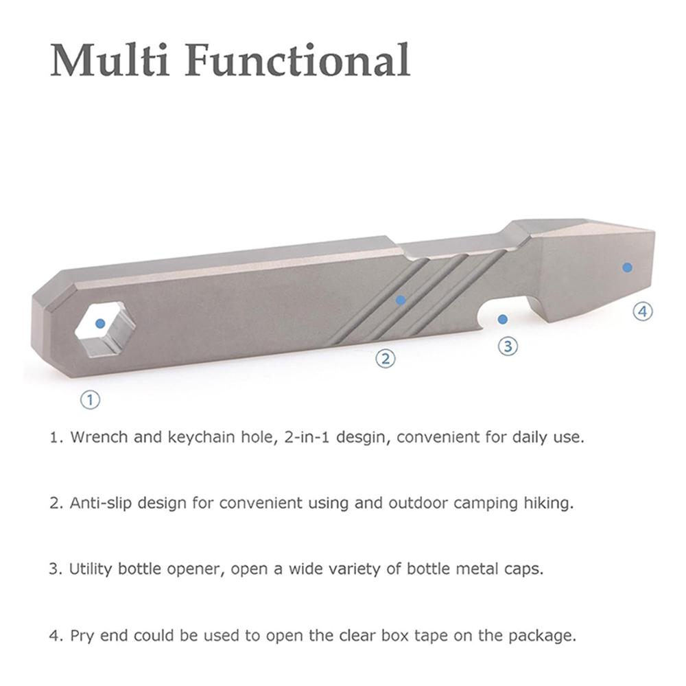 Herramienta de titanio EDC tip - Micro Screwdriver Kit reseña y precio