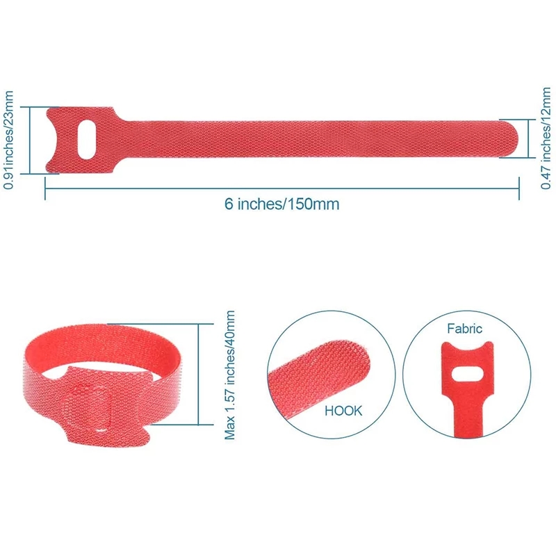 10-50 Unidades de Bridas de Ca - Gear Tie Reusable reseña y precio