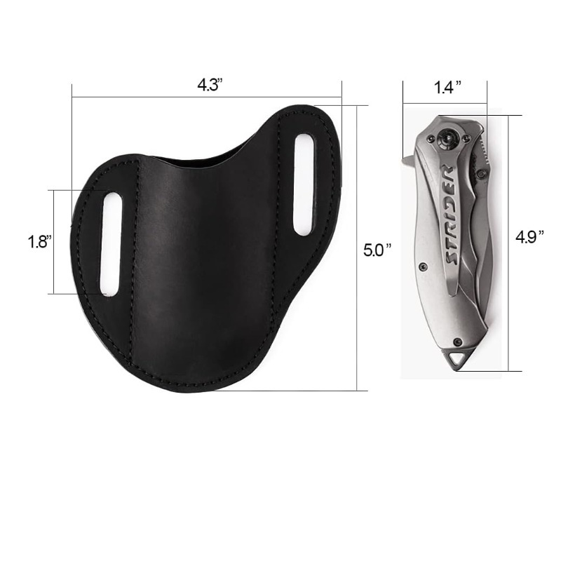 Funda de cuero genuino para so - Edc Carry Belt reseña y precio