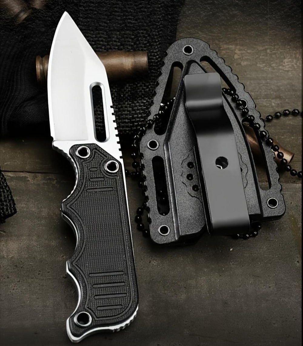 Cuchillo de cuello portátil co - Edc Carry Fixed Blade Knife reseña y precio