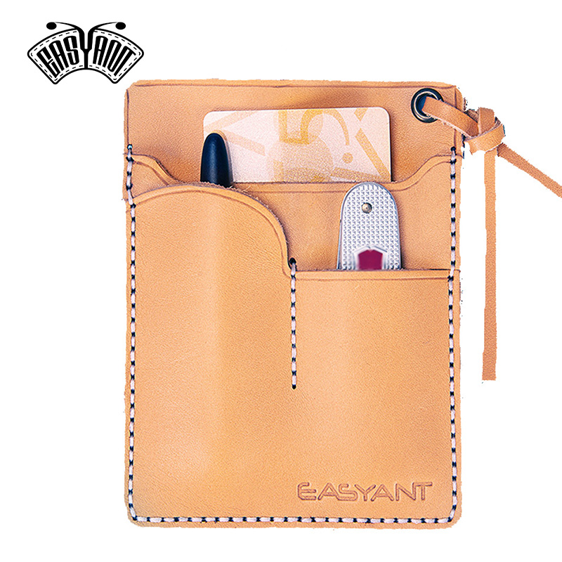 Estuche de cuero curtido veget - Multitool Credit Card reseña y precio