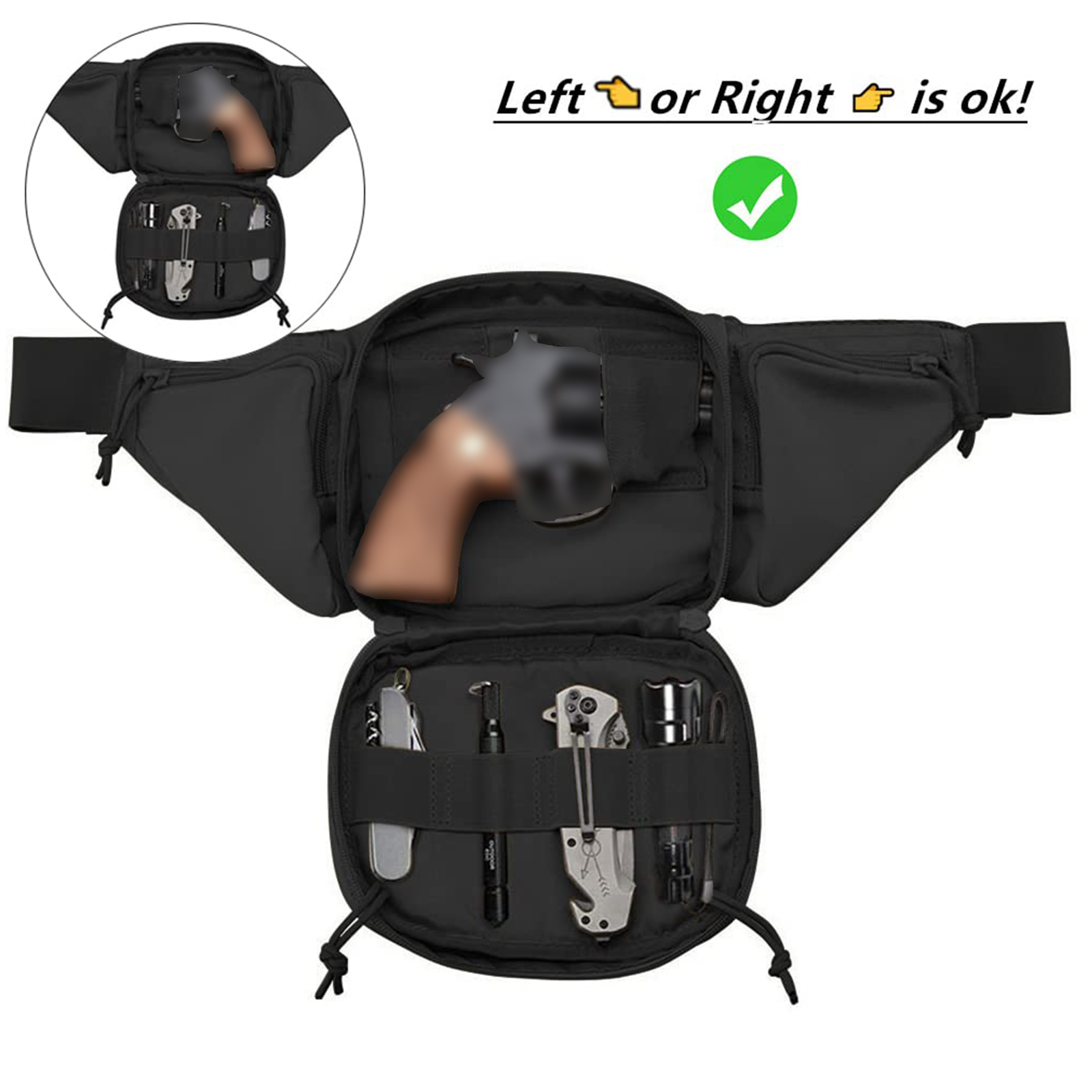 Riñonera táctica con funda par - Edc Carry Pistols reseña y precio