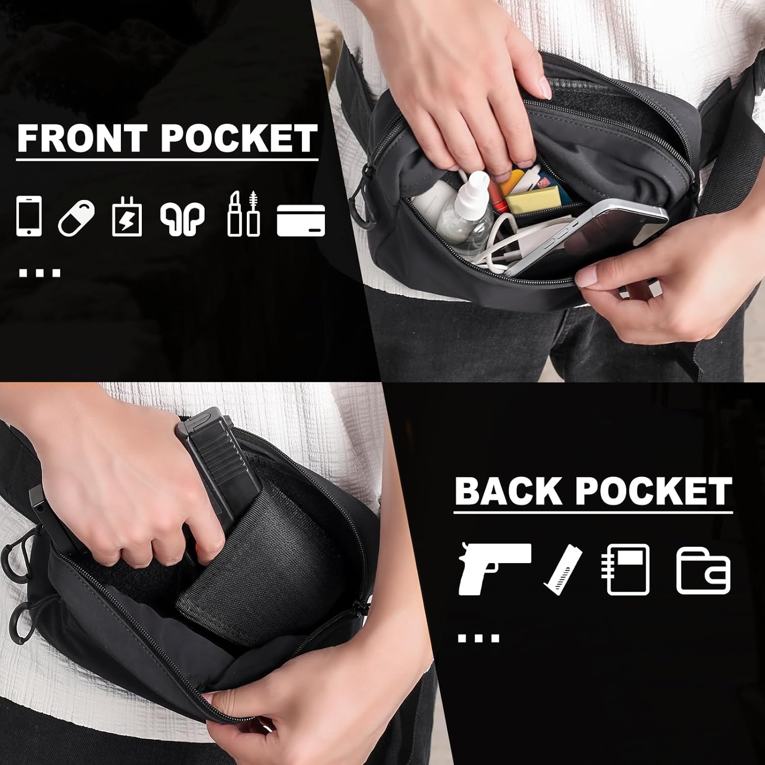Riñonera táctica con funda, bo - Edc Carry Pistols reseña y precio